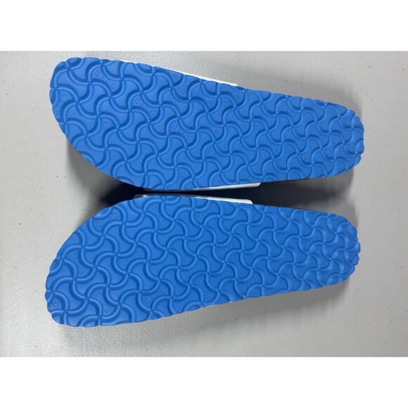 Birkenstock Ibiza White / Blue Leather Sandals Sz 11 Narrow New With Box - Picture 3 of 6